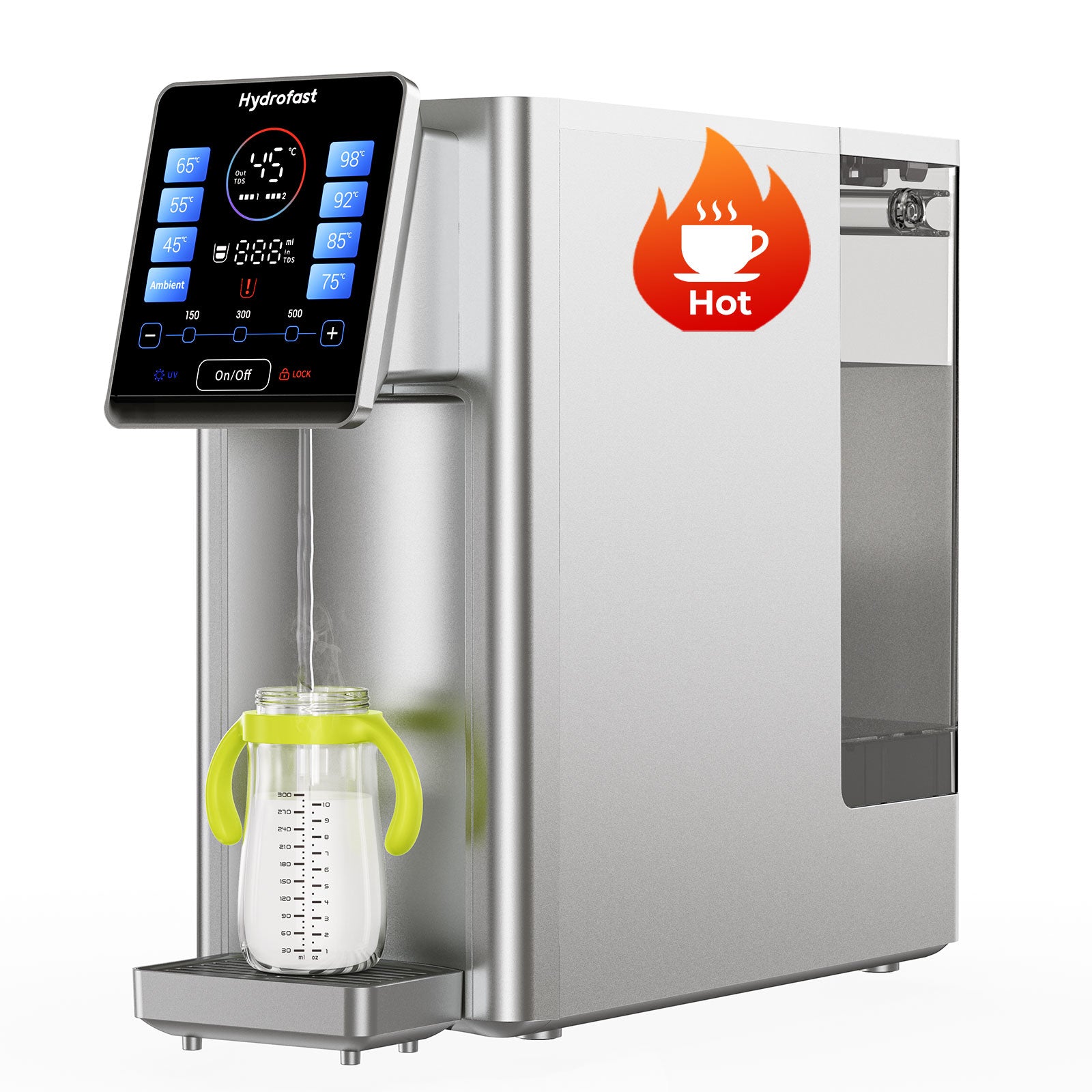 Hydrofast W100 Water Filter - 8 Temp Settings & 6-Stage Filtration