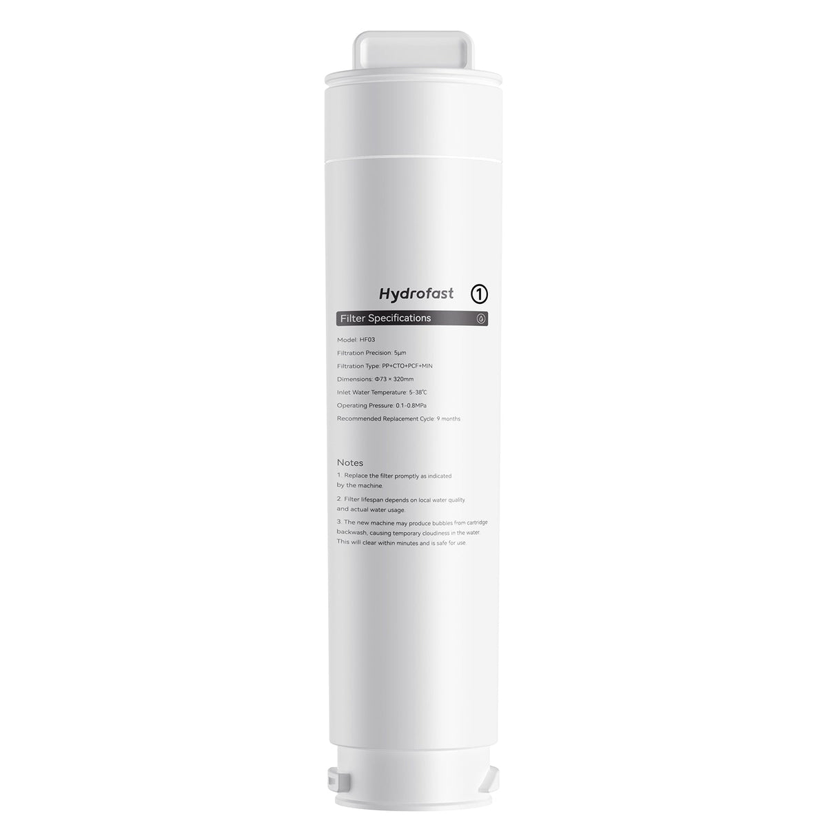 Hydrofast HF03 Water Filter Cartridge - 4-in-1 Filtration System